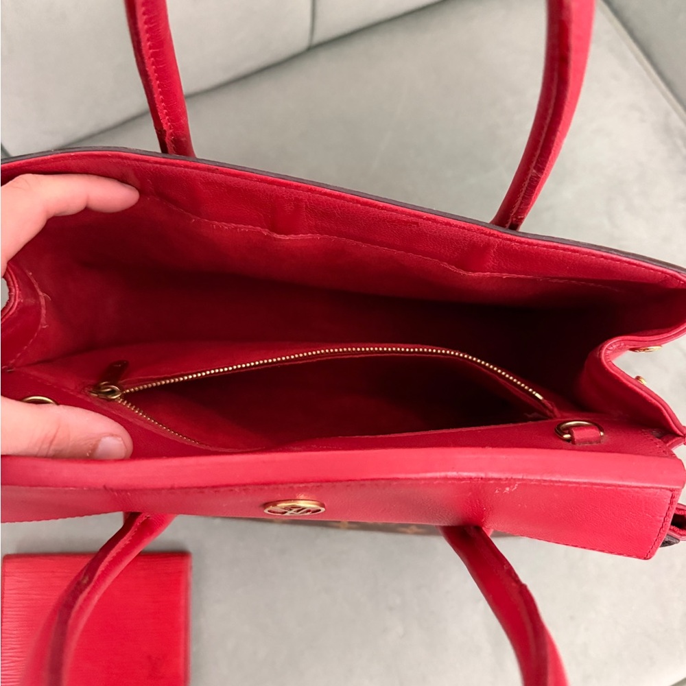 Louis Vuitton Florine Bag 2way Handbag LV Monogram with Red - Picture 10 of 17